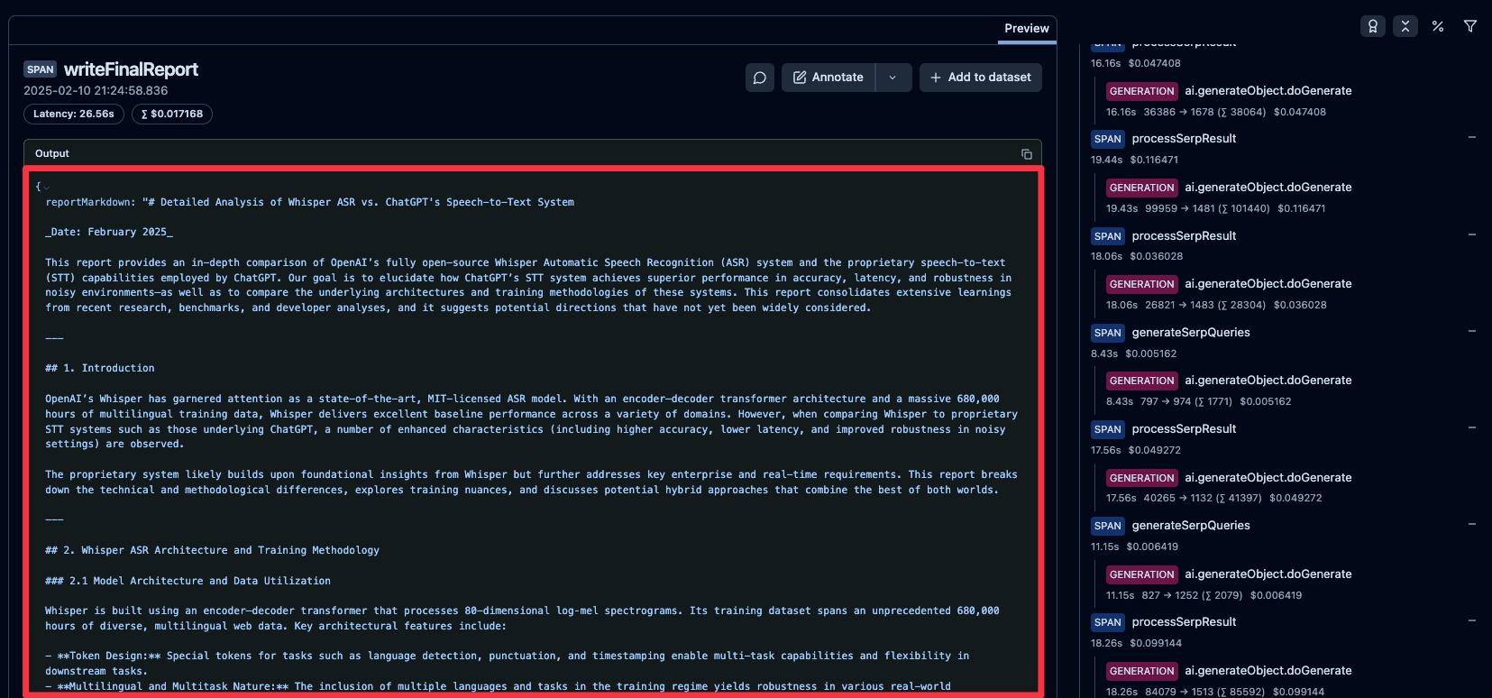 Markdown
Report